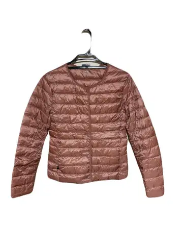 UNIQLO 울트라라이트 다운 핑크 다운 자켓 수납 봉투 포함