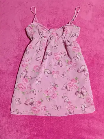 마즈 MARS SugarGross 나비 장미 원피스 Y2K 헤이세이 갸루