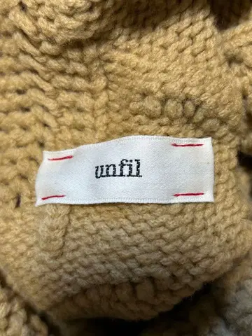 unfil 프렌치 메리노 케이블 니트