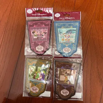 도쿄디즈니씨 푸드 & 와인 페스티벌 와펜배치 4개 세트