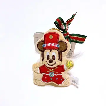 미키 디즈니 스토어 크리스마스 쿠키 봉제 인형 키링 키체인