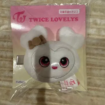 GIGO 한정판 TWICE LOVERYS 봉제 인형 헤어핀 다현 모블리