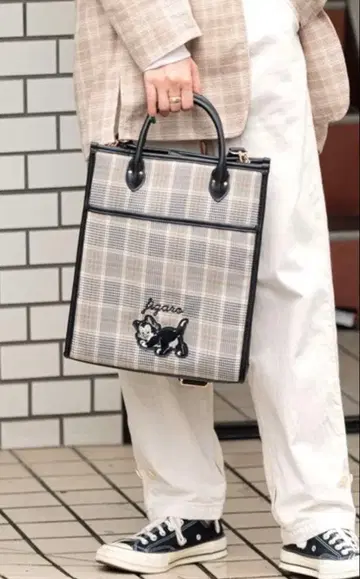 피가로 체크 무늬 백