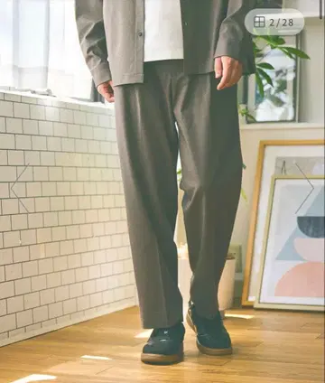 어반 데님 클린 와이드 L 사이즈 모카색