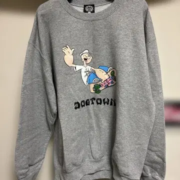 DOGTOWN 스케이트보드 캐릭터 트레이닝복 그레이