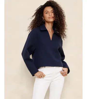 BANANA REPUBLIC 팝 오버 맨투맨 XS