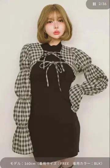 셔링 볼레로 미니 원피스 다리치