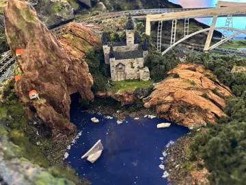 N 게이지 풍경 모형 디오라마