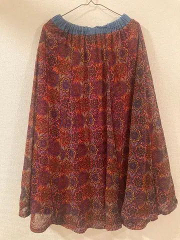 [ 티티카카 ] TITICACA 에스닉 올 패턴 롱 스커트