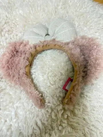 디즈니 귀 달린 머리띠 핑크