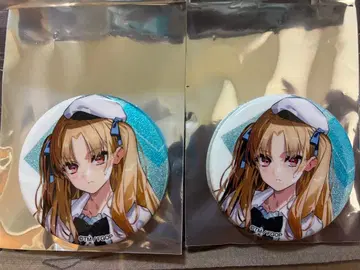 FGO 로손 콜라보 글리터 캔뱃지 엘레슈키갈 2개