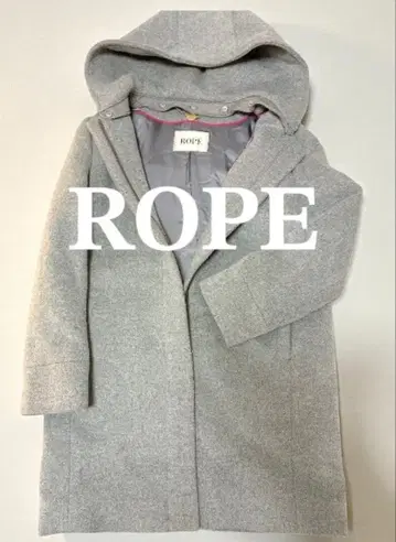 [컨디션 최상] 로페 코트 후드 탈부착 2way 아우터 라이트 그레이