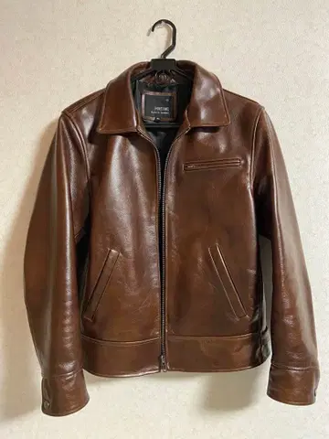 가죽 자켓 하이웨이맨 브라운 새상품급 카우하이드