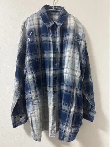 JEANASIS 그런지 체크 BIG 셔츠