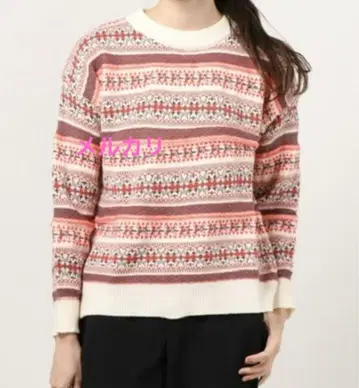 ABITOKYO 자카드 니트 풀오버 아비도쿄 상의