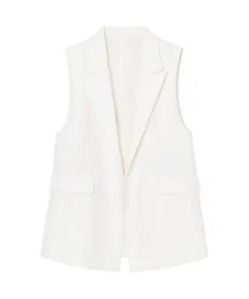 ANAYI 바스켓 트위드 페플럼 베스트 2024ss 화이트 베스트