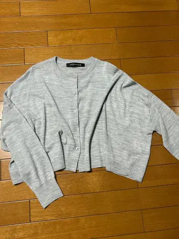 미즈이로 인드 숏 기장 가디건