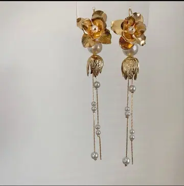 브라이덜 웨딩 결혼식 성인식 새싹 빅 사이즈 롱 귀찌