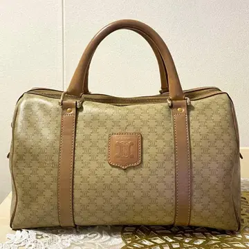 빈티지 올드 베이지 보스턴 백