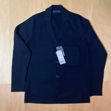 유니클로 메리노 블렌드 밀라노 리브 자켓 블랙 S