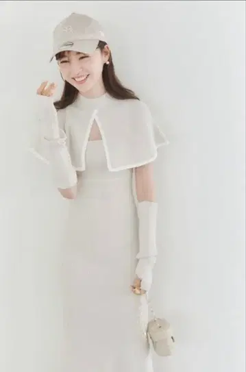 SNIDEL 니트 원피스 세트 아이보리