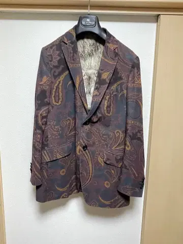 에트로 페이즐리 무늬 테일러드 자켓