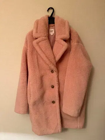 GAP 보아 코트 핑크