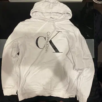 Calvin Klein 화이트 후드티 M 사이즈