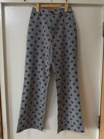 [ 거의 새상품 ] jumelle 부케 체크 팬츠