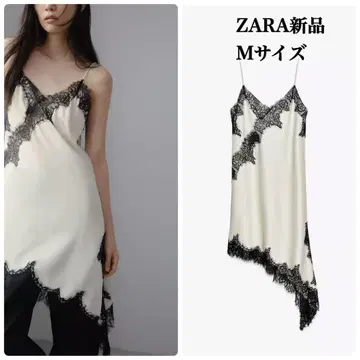 완판템 ZARA 비대칭 레이스 원피스 M 사이즈 택 포함 새상품