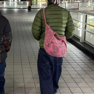 숄더백 핑크 handmade
