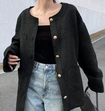 트위드 자켓 미사용 새상품 L 사이즈