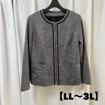 [ 새상품 ] 빅 사이즈 니센 노카라 자켓 LL~3L