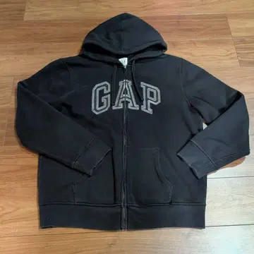 GAP 블랙 풀 집업 후드티 L