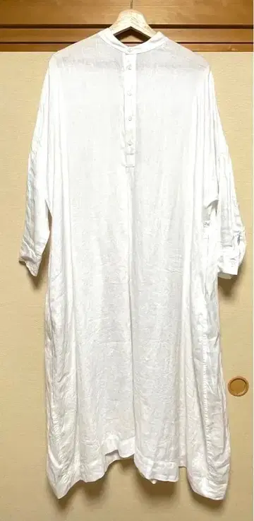 LABORATORY 밴드 카라 셔츠 원피스