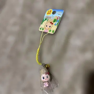 치바 한정 땅콩 큐피 캐릭터 스트랩 방울 포함