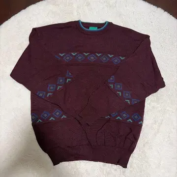 canda 버건디 니트