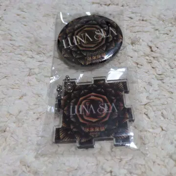 LUNA SEA 진미래제 2025 캔뱃지 & 아크링 키링 세트