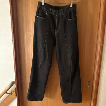 BEAMS 다크 데님 스트레이트 팬츠 M