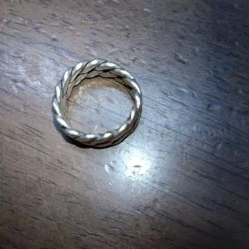 트위스트 디자인 실버 반지 925