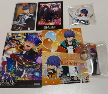 obey me 레비아탄 종이류 캔뱃지 키링 오베이미