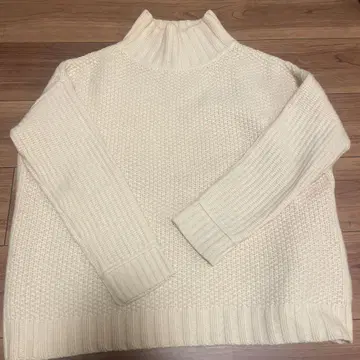 론 헤르만 wa - lance 화이트 아이보리 터틀넥 니트