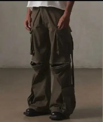 GRANCY 지퍼 디자인 카고 팬츠 S 사이즈