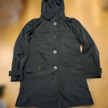 MICHEL KLEIN 블랙 롱 코트