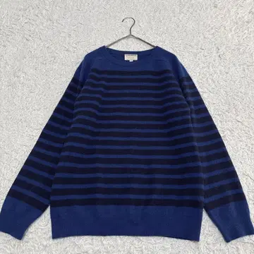 BEAUTY&YOUTH 캐시미어 100% 바스크 보더 크루넥 니트 S