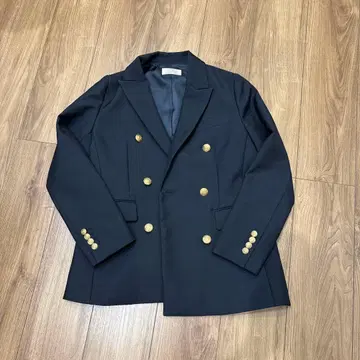저널 스탠다드 테일러드 자켓 네이비 골드 버튼 36 S