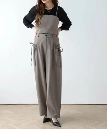 리본 포함 뷔스티에 셋업