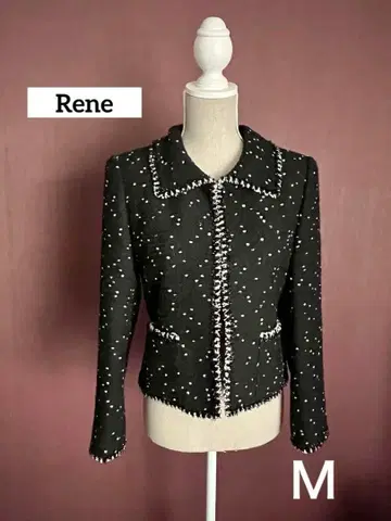Rene 노카라 트위드 자켓