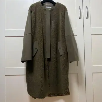 [택 포함 새상품] blancvert 올리브 그린 롱 코트 40