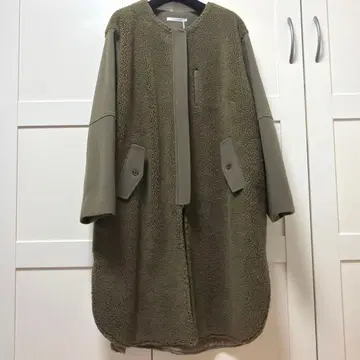 [택 포함 새상품] blancvert 올리브 그린 롱 코트 40